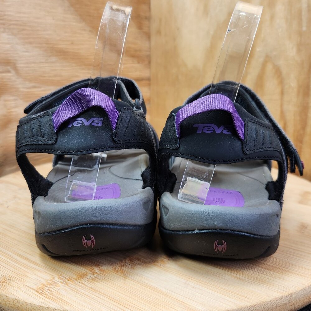 Teva Tirra Womens Black Hiking Sandals Size 10 - Picture 5 of 9